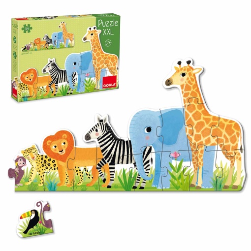 Puzzle GOULA 14 peças XXL de Pequeno a Grande