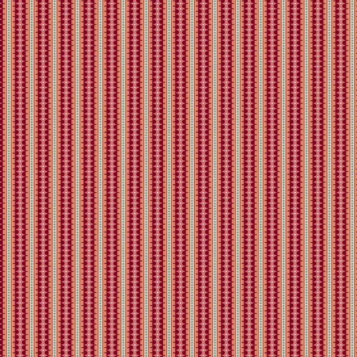 Tecido MAKOWER Rambling Rose Stripe 1x1,12m