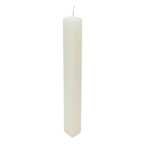 Vela de Baptizado Quadrada Cru 3x30cm