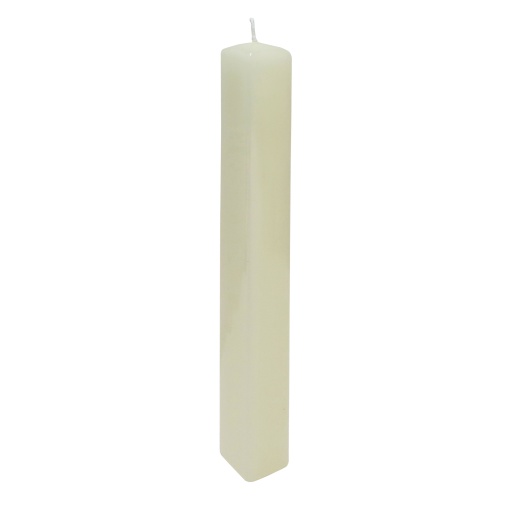 Vela de Baptizado Quadrada Lacada Cru 3x30cm