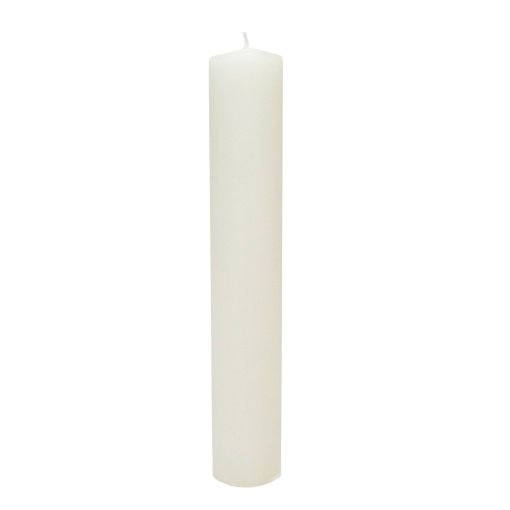 Vela de Baptizado Oval Cru 4x30cm