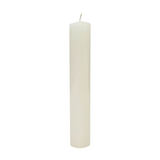 Vela de Baptizado Oval Lacada Cru 4x30cm