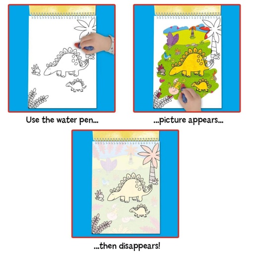 Livro de Colorir Water Magic - Dinossauros DISET GALT