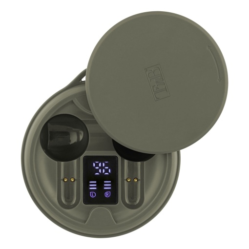 Auriculares Bluetooth TNB Shiny 2 5.1 com caixa de carregamento verde seco