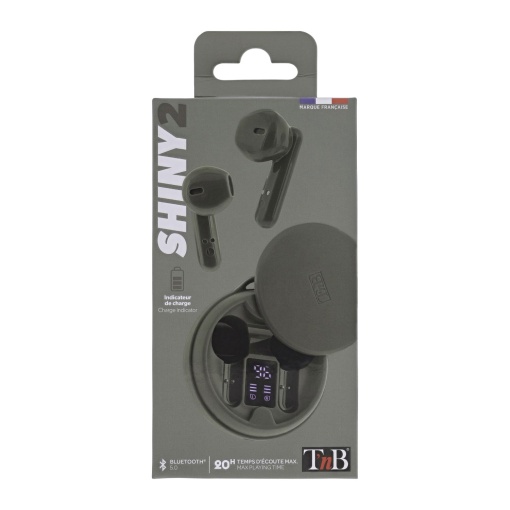 Auriculares Bluetooth TNB Shiny 2 5.1 com caixa de carregamento verde seco