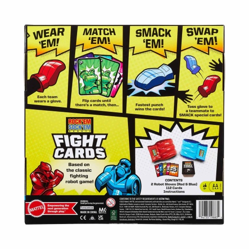 Rock'em Sock'em Robots Cartas de Luta MATTEL Games