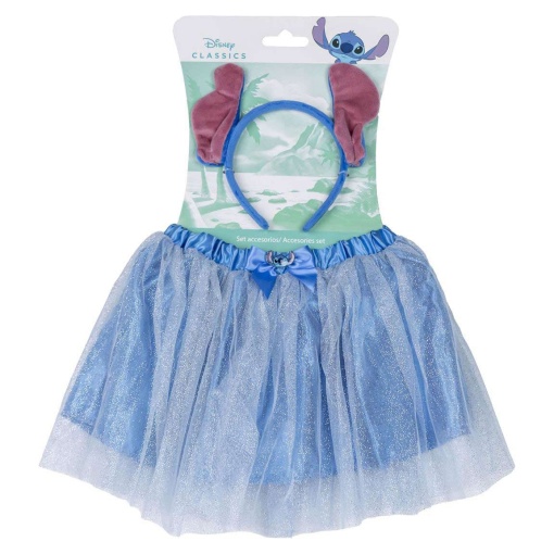 Conjunto Fantasia Bandolete + Saia DISNEY Stitch