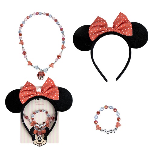 Colar + Pulseira + Bandolete DISNEY Minnie Mouse