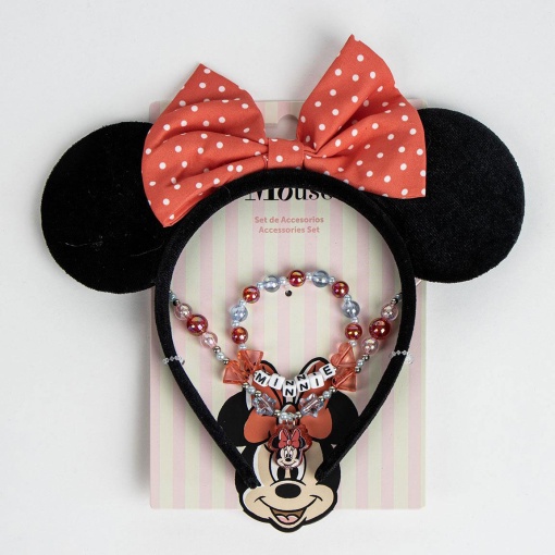 Colar + pulseira + bandolete Disney Minnie Mouse