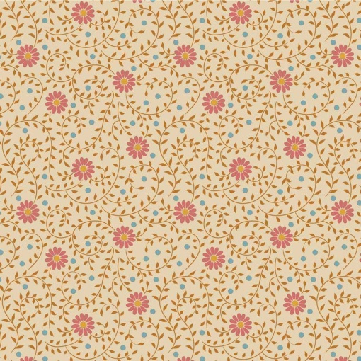 Tecido TILDA Sanctuary Daisydream Tan 1x1,10m