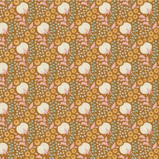 Tecido TILDA Sanctuary Cottonfield Ochre 1x1,10m