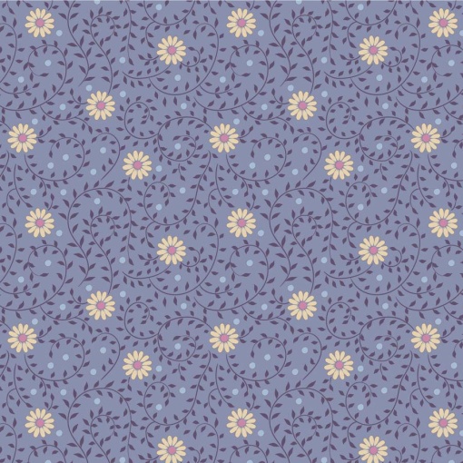 Tecido TILDA Sanctuary Daisydream Pitch Blue 1x1,10m