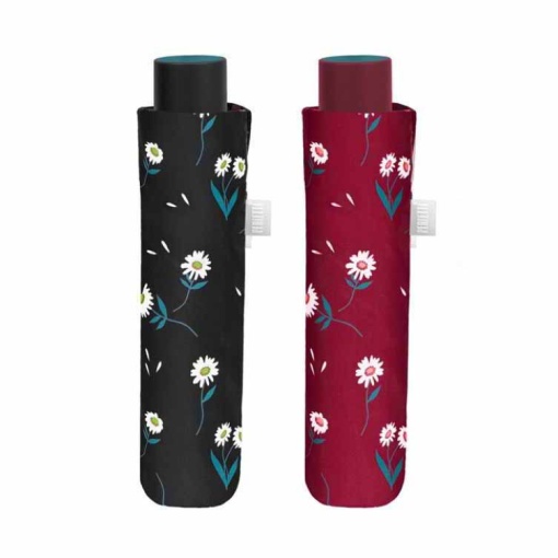 Guarda-chuva de Encolher Manual 54cm Margaridas sortido PERLETTI