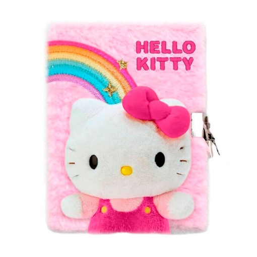 Diário de pelúcia Hello Kitty