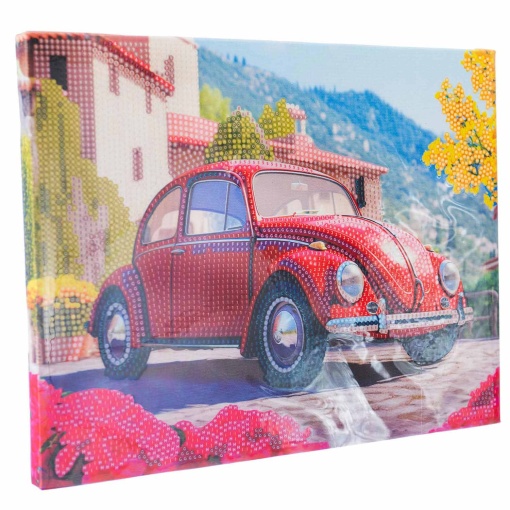 Pintar com Diamantes Carro Retro NICE Diamantiny Level Up