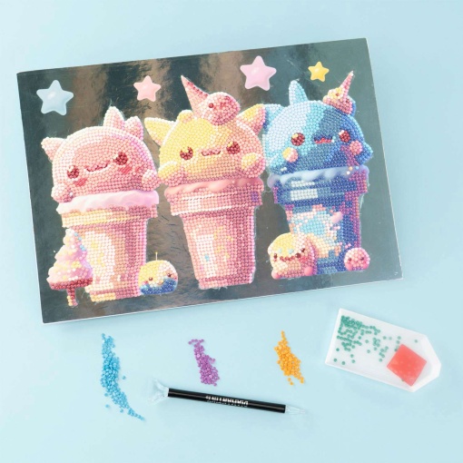 Pintar com Diamantes Kawaii Gelados NICE Diamantiny Level Up