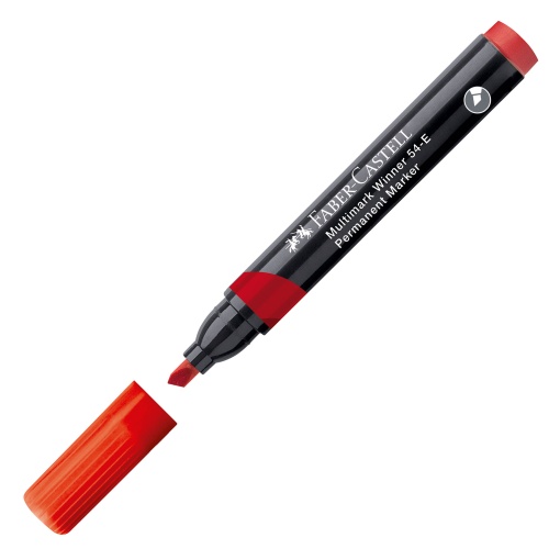 Marcador permanente FABER-CASTELL Multimark WINNER 54-e 1,6mm-4,9mm vermelho