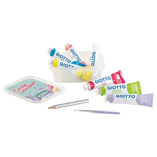 Guache GIOTTO Candy Collection 7 cores 21ml + pincel