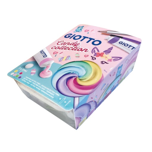 Guache GIOTTO Candy Collection 7 cores 21ml + pincel