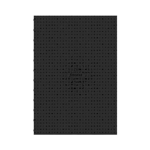 Caderno A5 Pautado FILOFAX Folio Icon 28 folhas 100g Preto