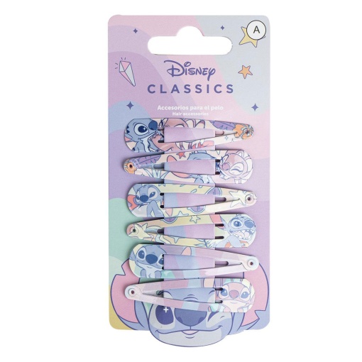 Molas de cabelo DISNEY Stitch com 6 unidades