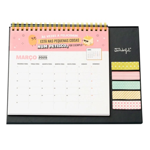 Calendário de Mesa 2025 MR.WONDERFUL "Ready para um Ano..." 24x18cm