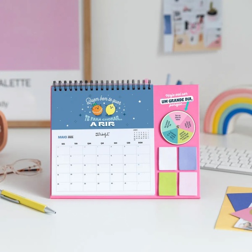 Calendário de Mesa 2025 MR.WONDERFUL "Que Comece a Ação" 24x19cm
