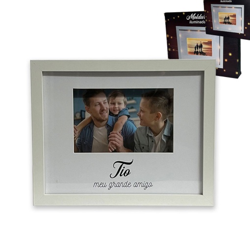 Moldura iluminada "Tio meu grande amigo"