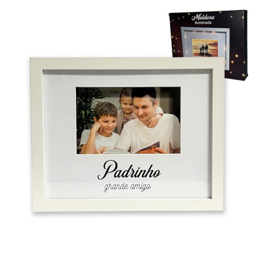 Moldura iluminada "Padrinho grande amigo"