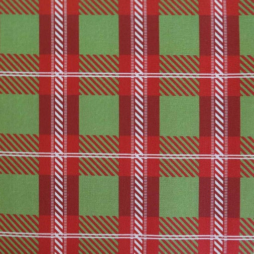 Tecido Quadrados Vermelho/Verde 1x1,50m