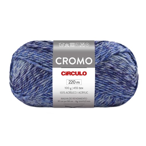 Fio de Crochet CÍRCULO Cromo 100g Costeiro 9706