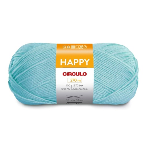 Fio de Crochet CÍRCULO HAPPY 100g Azul Candy 2012