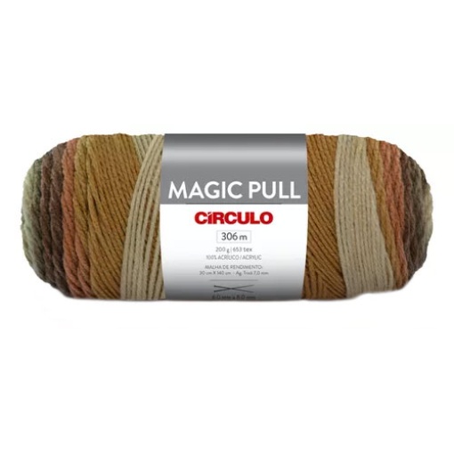 Fio de Crochet CÍRCULO MAGIC Pull 200g Mocha 9550