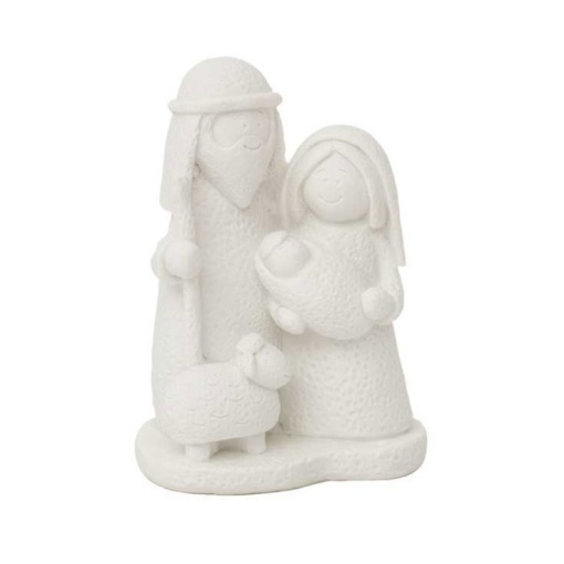 Sagrada Família Infantil em Marfinite para Pintar 13cm LG