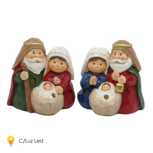 Sagrada Família com luz LED 7cm sortido 84259