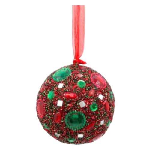 Bola de Natal 10cm Vermelha