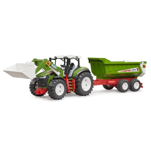 Tractor Roadmax com Carregador Frontal e Reboque Báscula BRUDER