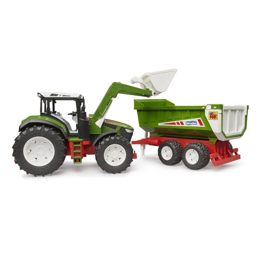 Tractor Roadmax com Carregador Frontal e Reboque Báscula BRUDER