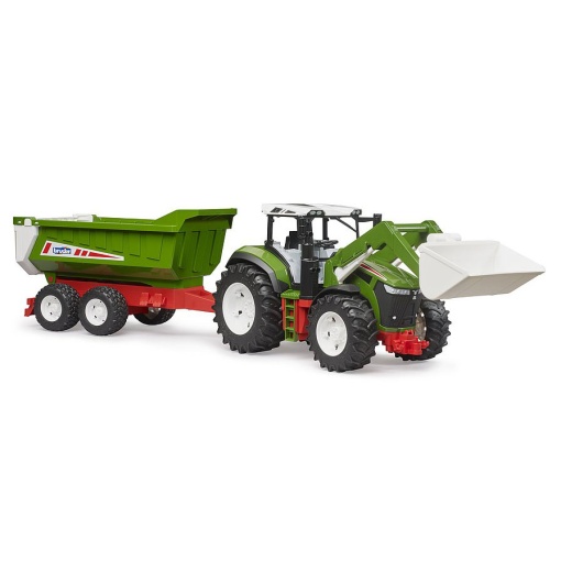 Tractor Roadmax com Carregador Frontal e Reboque Báscula BRUDER