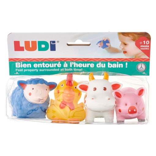 Animais para o Banho - Quinta (4 unidades) Ludi
