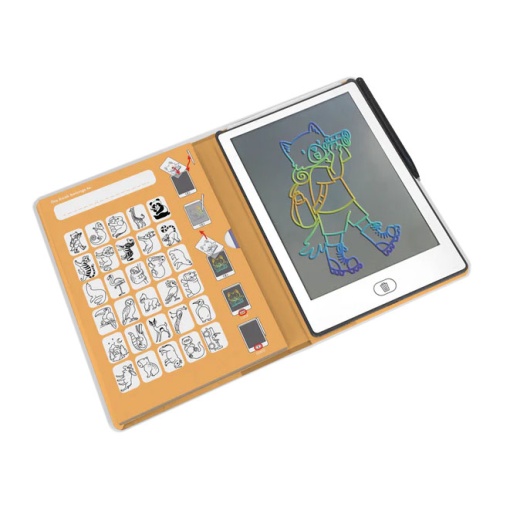 Bloco de Desenho com Ecrã LCD - Animais KIDYWOLF Kidydraw