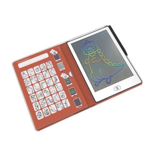Bloco de Desenho com Ecrã LCD - Dinossauros KIDYWOLF Kidydraw