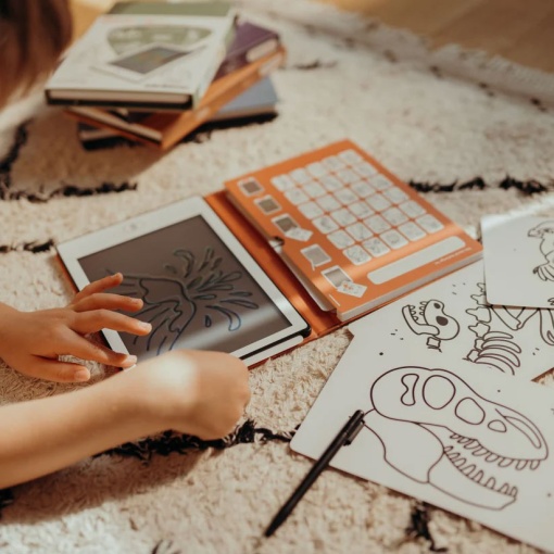 Bloco de Desenho com Ecrã LCD - Dinossauros KIDYWOLF Kidydraw