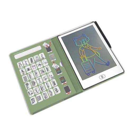 Bloco de Desenho com Ecrã LCD - Viagens KIDYWOLF Kidydraw