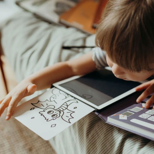 Bloco de Desenho com Ecrã LCD - Viagens KIDYWOLF Kidydraw