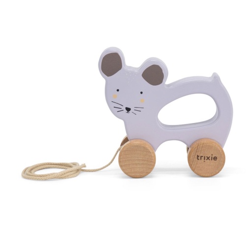 Animal de Arrastar em Madeira Mrs. Mouse Trixie