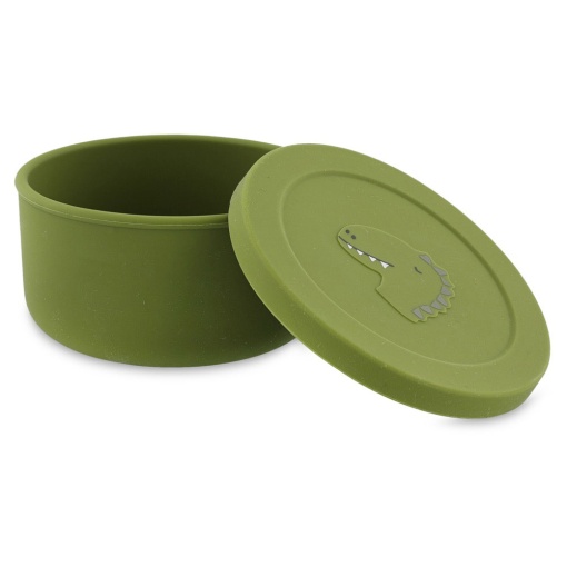Copo de Silicone para Snacks com Tampa Mr. DINO TRIXIE