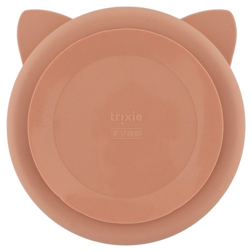 Prato de Silicone com Divisórias e Ventosa Mrs. CAT TRIXIE