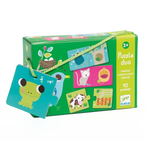 Puzzle Duo DJECO 20 peças Habitat