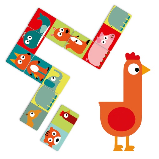 Dominó Animo-puzzle 28 Peças DJECO